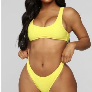 Yellow bikini set